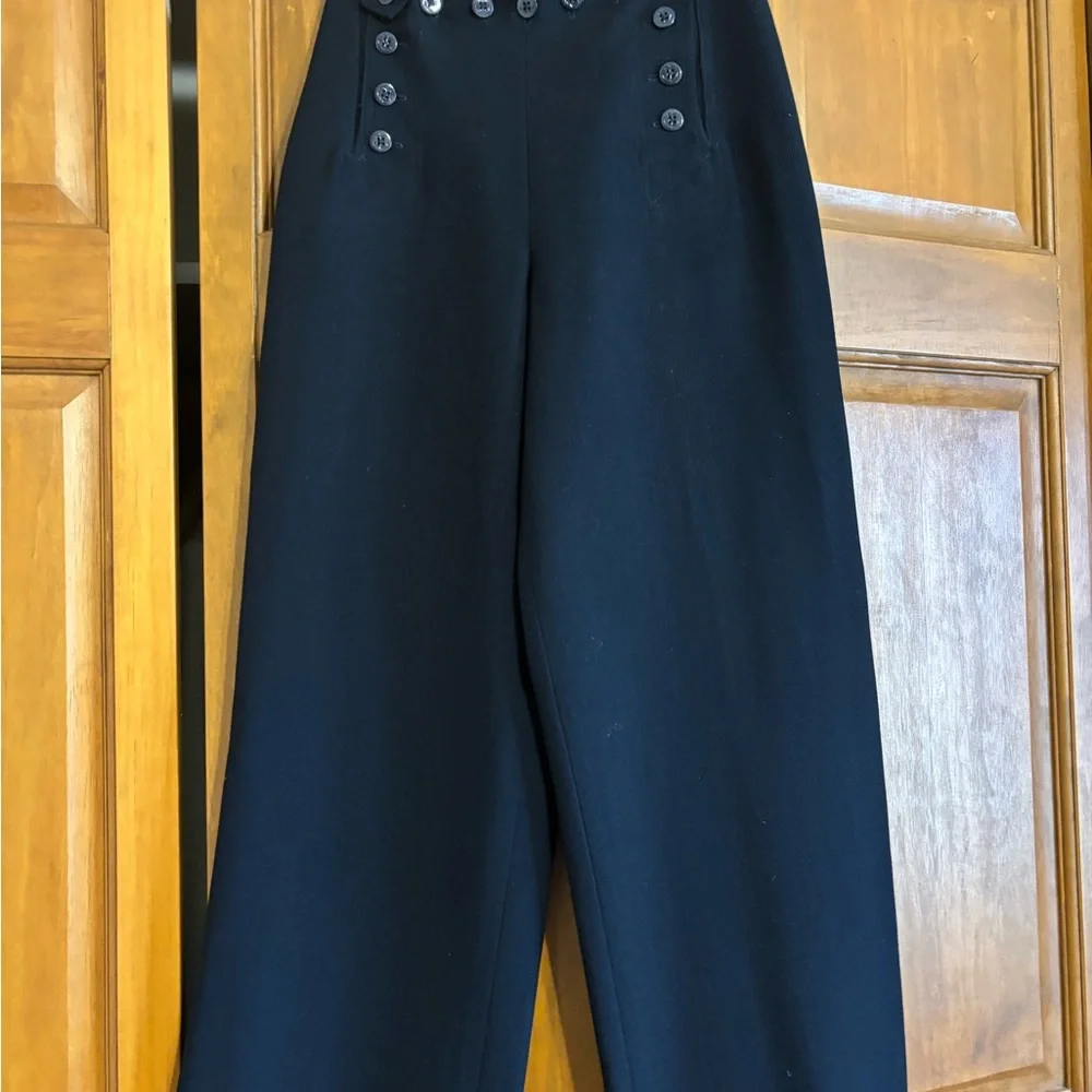 VINTAGE RALPH LAUREN NAVY MILITARY STYLE PANTS - Picture 1 of 12